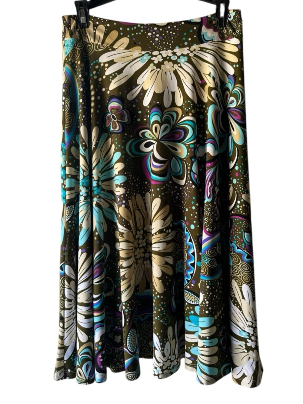 Zashi Women’s Multi Colored Floral Summer Casual Dress Circle Skirt